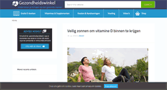 Desktop Screenshot of degezondheidswinkel.be