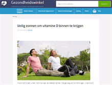 Tablet Screenshot of degezondheidswinkel.be